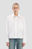 VICTORIA BECKHAM ELLYS CROPPED SHIRT WHITE