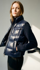 MONCLER CARDIGAN DARK BLUE