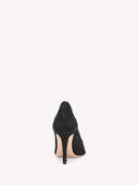 GIANVITO ROSSI CLAUDIA LACE PUMP 8.5CM BLACK