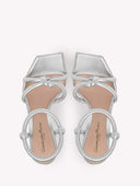 GIANVITO ROSSI JUNO SANDAL SILVER 10,5 CM