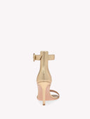 GIANVITO ROSSI PORTOFINO ANKLE STRAP SANDAL 8.5CM GOLD