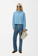 LOEWE CROPPED SHIRT BLUE