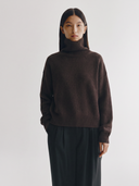 LISA YANG ZERLINA SWEATER DARK OAK