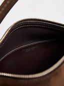 JW ANDERSON LOAFER BAG SUEDE BROWN