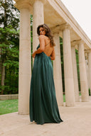 ZIMMERMANN SLIK SLIP DRESS JADE GREEN