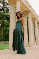 ZIMMERMANN SLIK SLIP DRESS JADE GREEN