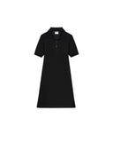 COURRÈGES PIQUE POLO DRESS BLACK