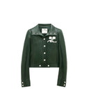 COURRÈGES REEDITION VINYL JACKET VERT FONCE