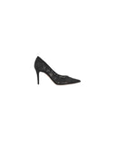 GIANVITO ROSSI CLAUDIA LACE PUMP 8.5CM BLACK