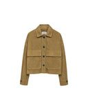 ARMA MIRI SUEDE JACKET DARK OLIVE