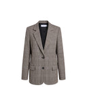 IRO KELIO BLAZER CHECK MIXED BROWN