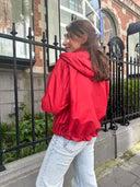 MONCLER HEMAR SHORT PARKA RED