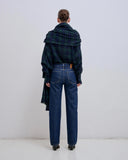 DARKPARK DETACHABLE SCARF SHIRT CHECKERED