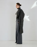 DARKPARK GAIA BELTED WIDE LEG TROUSER GREY