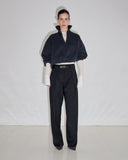 DARKPARK RONDA PLEATED BELTED TROUSER DARK GREY