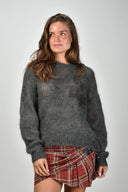 ISABEL MARANT MIRELLA LOGO KNIT ANTHRACITE