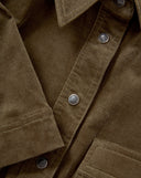 VERONICA BEARD KOULIS CORDUROY SHIRTDRESS CYPRESS
