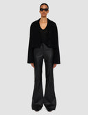 JOSEPH TAFIRA LEATHER TROUSER BLACK