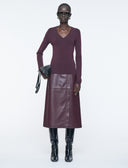 JOSEPH V-NECK PULL MARASCHINO