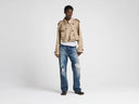 JW ANDERSON CROPPED BELTED TRENCH BEIGE
