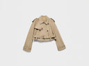 JW ANDERSON CROPPED BELTED TRENCH BEIGE