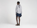 JW ANDERSON CURVED HEM HOODIE GREY