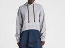JW ANDERSON CURVED HEM HOODIE GREY