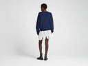 JW ANDERSON SWEATSHIRT RIBBON ANCHOR NAVY