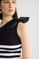 PATOU ONE SHOULDER TOP STRIPED