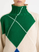JW ANDERSON ARGYLE TURTLENECK JUMPER