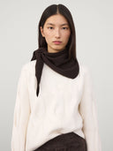 LISA YANG FLORIANNE SCARF DARK OAK