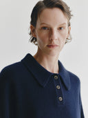 LISA YANG ETTA SWEATER NAVY