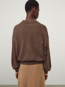 LISA YANG KATRIEL POLO PULL DARK TRUFFLE