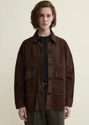 ARMA KAYLEE SUEDE SHIRT JACKET MUD BROWN