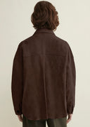 ARMA KAYLEE SUEDE SHIRT JACKET MUD BROWN