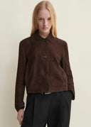 ARMA EMY SUEDE JACKET MUD BROWN