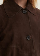 ARMA EMY SUEDE JACKET MUD BROWN