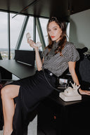 VERONICA BEARD MAXINE MIDI PENCIL SKIRT BLACK