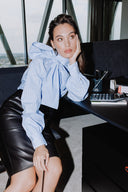 BARBARA BUI SKIRT LEATHER BLACK