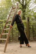 LANVIN CROPPED WOOL BOOTCUT BLACK