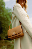 LOEWE SMALL GOYA ANAGRAM BAG WARM DESERT
