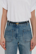 VICTORIA BECKHAM DORIAN MICRO BELT 1,5CM BLACK