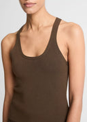 VINCE TANK TOP BROWN
