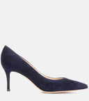 GIANVITO ROSSI CAMOSCIO PUMP DENIM 7CM