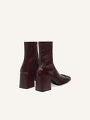 COURRÈGES REEDITION ANKLE BOOTS BURGUNDY