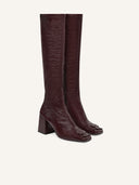 COURRÈGES REEDITION VINYL BOOTS BURGUNDY