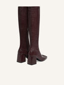 COURRÈGES REEDITION VINYL BOOTS BURGUNDY