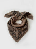 LESCARF CASHMERE PAISLEY SCARF GEIGE 65CM