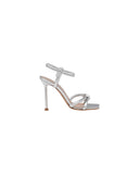 GIANVITO ROSSI JUNO SANDAL SILVER 10,5 CM