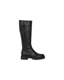 GIANVITO ROSSI VITELLO GLOVE FLAT BOOTS BLACK